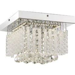 Globo MATHILDA Deckenleuchte LED Chrom, 1-flammig -Lampe Verkäufe globo mathilda deckenleuchte 68396 12 2