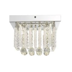 Globo MATHILDA Deckenleuchte LED Chrom, 1-flammig -Lampe Verkäufe globo mathilda deckenleuchte 68396 12 4