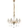 Globo MELISSA Kronleuchter Gold, 6-flammig -Lampe Verkäufe globo melissa kronleuchter 64109 6 0