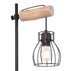 Globo MINA Tischleuchte Braun, Schwarz, 1-flammig -Lampe Verkäufe globo mina tischleuchte 15326tn 2