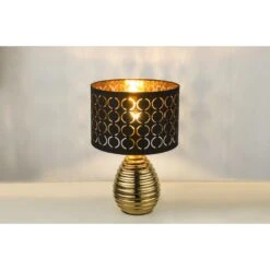Globo MIRAUEA Tischleuchte Gold, 1-flammig -Lampe Verkäufe globo mirauea tischleuchte 21616 2