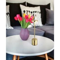 Globo Polina Tischleuchte LED Gold, 1-flammig -Lampe Verkäufe globo polina tischleuchte 21019m 9