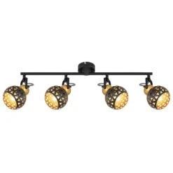 Globo SARRA Deckenleuchte Schwarz, 4-flammig -Lampe Verkäufe globo sarra deckenleuchte 54055 4 2