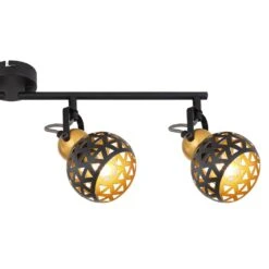 Globo SARRA Deckenleuchte Schwarz, 4-flammig -Lampe Verkäufe globo sarra deckenleuchte 54055 4 4