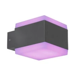 Globo SLICE Außenleuchte LED Anthrazit, 1-flammig, Farbwechsler -Lampe Verkäufe globo slice aussenleuchte 34173rgbsh 10