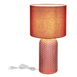 Globo Sofia Tischleuchte Rot, 1-flammig -Lampe Verkäufe globo sofia tischleuchte 21735r 5