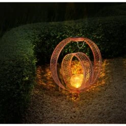 Globo Solarleuchte LED Rostfarben 9 Globo Solarleuchte LED Rostfarben -Lampe Verkäufe globo solarleuchte 33644r 3