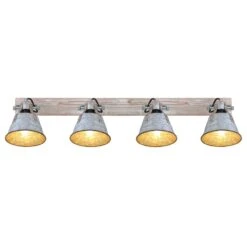 Globo Strahler GÜNTHER I Gold, Weiß, 4-flammig 10 Globo Strahler GÜNTHER I Gold, Weiß, 4-flammig -Lampe Verkäufe globo strahler guenther i 15366z 4 3