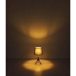 Globo TL Tischleuchte Naturfarben, Schwarz, 1-flammig -Lampe Verkäufe globo tl tischleuchte 21629t 9