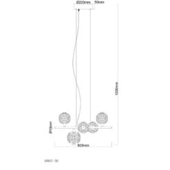 Globo Virina Hängeleuchte LED Gold, 1-flammig -Lampe Verkäufe globo virina haengeleuchte 16047 5h 5