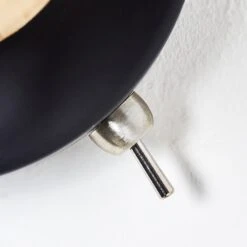 Gondo Wandleuchte Holz Hell, Schwarz, 1-flammig -Lampe Verkäufe gondo wandleuchte h3331118 2