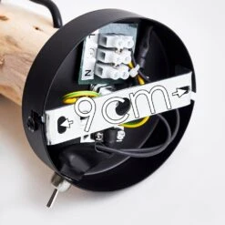 Gondo Wandleuchte Holz Hell, Schwarz, 1-flammig -Lampe Verkäufe gondo wandleuchte h3331118 4