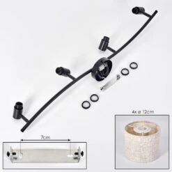 Granja Deckenleuchte Schwarz, 4-flammig -Lampe Verkäufe granja deckenleuchte h3784884 4