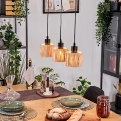 Granja Hängeleuchte Naturfarben, Schwarz, 3-flammig -Lampe Verkäufe granja haengeleuchte h9043027 8