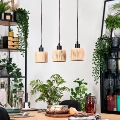 Granja Hängeleuchte Naturfarben, Schwarz, 3-flammig -Lampe Verkäufe granja haengeleuchte h9043027 9