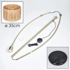 Granja Stehleuchte 35 Cm Messing, Schwarz, 1-flammig -Lampe Verkäufe granja stehleuchte 35 cm h3956540 4