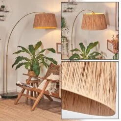 Granja Stehleuchte 45 Cm Messing, Schwarz, 1-flammig