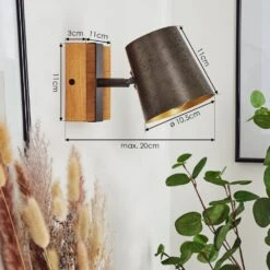 Gressot Wandleuchte Antik, Naturfarben, Nickel-Matt, 1-flammig -Lampe Verkäufe gressot wandleuchte h3545140 3