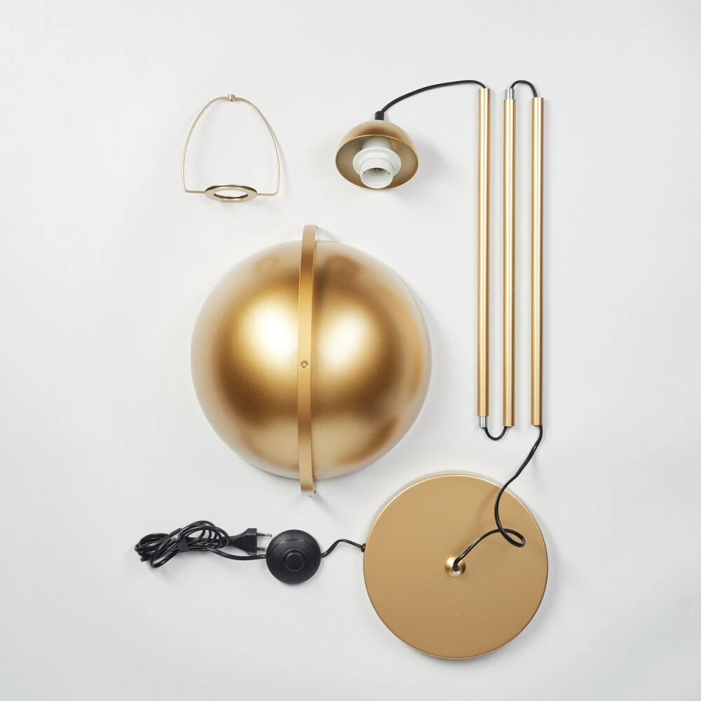 Guttsta Stehleuchte Gold, 1-flammig 7 Guttsta Stehleuchte Gold, 1-flammig – Bild 5