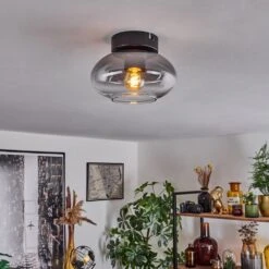 Haikala Deckenleuchte Klar, Rauchfarben, 1-flammig -Lampe Verkäufe haikala deckenleuchte h3667002 10