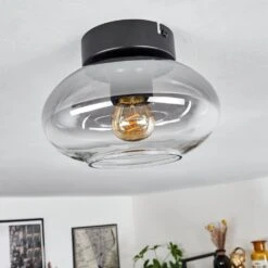 Haikala Deckenleuchte Klar, Rauchfarben, 1-flammig -Lampe Verkäufe haikala deckenleuchte h3667002 11