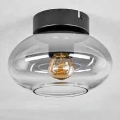 Haikala Deckenleuchte Klar, Rauchfarben, 1-flammig -Lampe Verkäufe haikala deckenleuchte h3667002 7