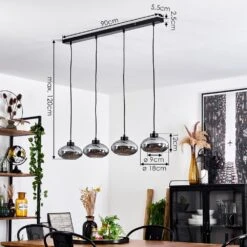 Haikala Pendelleuchte Schwarz, 4-flammig -Lampe Verkäufe haikala pendelleuchte h3597897 3