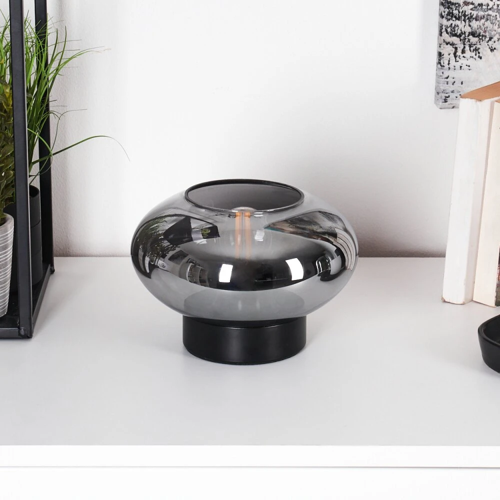 Haikala Tischleuchte Schwarz, 1-flammig 4 Haikala Tischleuchte Schwarz, 1-flammig – Bild 2