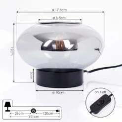 Haikala Tischleuchte Schwarz, 1-flammig 19 Haikala Tischleuchte Schwarz, 1-flammig -Lampe Verkäufe haikala tischleuchte h3595701 3