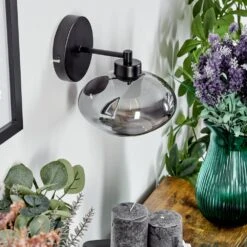 Haikala Wandleuchte Schwarz, 1-flammig -Lampe Verkäufe haikala wandleuchte h3777008 9