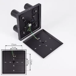 Hakamken Deckenleuchte LED Schwarz, 4-flammig -Lampe Verkäufe hakamken deckenleuchte h3438510 4