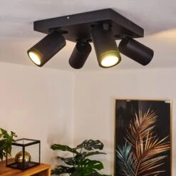 Hakamken Deckenleuchte LED Schwarz, 4-flammig -Lampe Verkäufe hakamken deckenleuchte h3438510 6