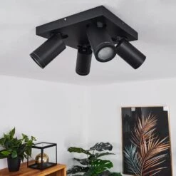 Hakamken Deckenleuchte LED Schwarz, 4-flammig -Lampe Verkäufe hakamken deckenleuchte h3438510 9