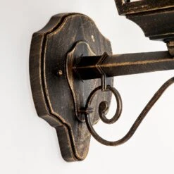 Halla Außenwandleuchte Antik, Gold, Schwarz, 1-flammig -Lampe Verkäufe halla aussenwandleuchte h3569139 5