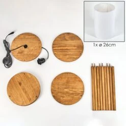 Hamaa Stehleuchte 26 Cm Naturfarben, 1-flammig -Lampe Verkäufe hamaa stehleuchte 26 cm h3702369 4