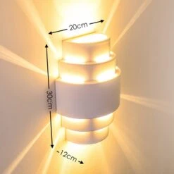 Handan Wandleuchte Weiß, 1-flammig -Lampe Verkäufe handan wandleuchte h329 1