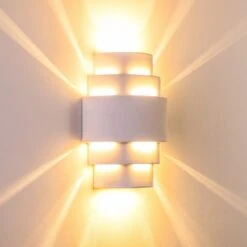 Handan Wandleuchte Weiß, 1-flammig -Lampe Verkäufe handan wandleuchte h329 13