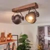 Herford Deckenleuchte Braun, Holz Dunkel, 2-flammig -Lampe Verkäufe herford deckenleuchte h3017333 0