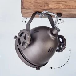 Herford Deckenleuchte Braun, Holz Dunkel, 2-flammig -Lampe Verkäufe herford deckenleuchte h3017333 5