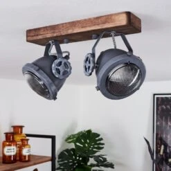 Herford Deckenleuchte Grau, Holz Dunkel, 2-flammig 13 Herford Deckenleuchte Grau, Holz Dunkel, 2-flammig -Lampe Verkäufe herford deckenleuchte h3017395 1