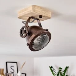 Herford Deckenleuchte Holz Hell, Kupferfarben, 1-flammig -Lampe Verkäufe herford deckenleuchte h3388839 10