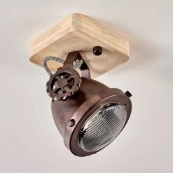 Herford Deckenleuchte Holz Hell, Kupferfarben, 1-flammig -Lampe Verkäufe herford deckenleuchte h3388839 12