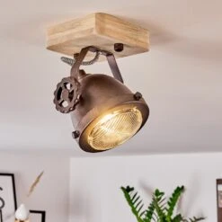 Herford Deckenleuchte Holz Hell, Kupferfarben, 1-flammig -Lampe Verkäufe herford deckenleuchte h3388839 13