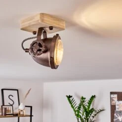 Herford Deckenleuchte Holz Hell, Kupferfarben, 1-flammig -Lampe Verkäufe herford deckenleuchte h3388839 2