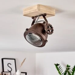 Herford Deckenleuchte Holz Hell, Kupferfarben, 1-flammig -Lampe Verkäufe herford deckenleuchte h3388839 3