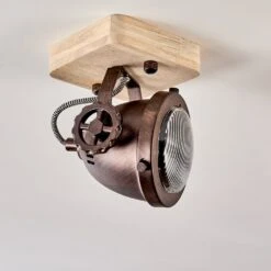 Herford Deckenleuchte Holz Hell, Kupferfarben, 1-flammig -Lampe Verkäufe herford deckenleuchte h3388839 5