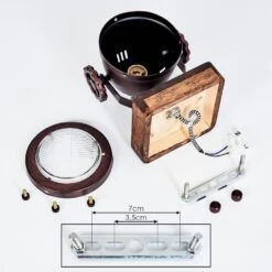 Herford Wandleuchte Holz Dunkel, Rostfarben, 1-flammig -Lampe Verkäufe herford wandleuchte h3017357 4