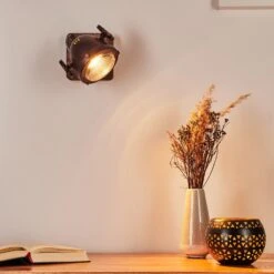 Herford Wandleuchte Holz Dunkel, Rostfarben, 1-flammig -Lampe Verkäufe herford wandleuchte h3017357 6