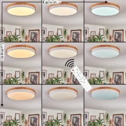 Hiral Deckenleuchte LED Naturfarben, Weiß, 1-flammig, Fernbedienung 15 Hiral Deckenleuchte LED Naturfarben, Weiß, 1-flammig, Fernbedienung -Lampe Verkäufe hiral deckenleuchte h3870716 1