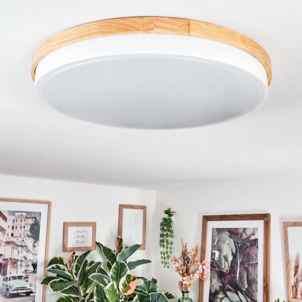 Hiral Deckenleuchte LED Naturfarben, Weiß, 1-flammig, Fernbedienung 14 Hiral Deckenleuchte LED Naturfarben, Weiß, 1-flammig, Fernbedienung – Bild 12